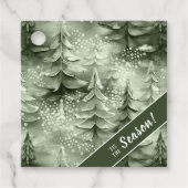 色彩の鮮やかクリスマスツリー緑ID1008 フェイバータグ (正面)