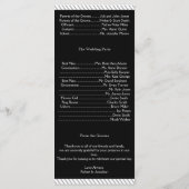 色彩の鮮やかグルームシルエットゲイ結婚式 プログラム (裏面)