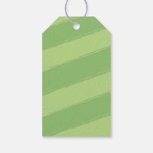 色彩の鮮やかストライプイースター卵 ギフトタグ (裏面)