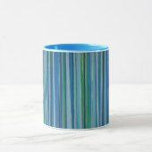 色彩の鮮やかストライプ写真 マグカップ (中央)
