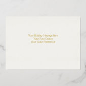 色彩の鮮やかツリーズアンドハウスハッピーホリデイ 箔シーズンカード (裏面)