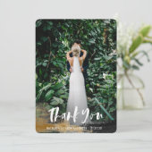 色彩の鮮やかトロピカル写真サンキューカード (スタンド正面)