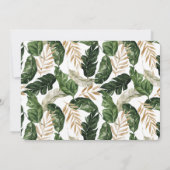 色彩の鮮やかトロピカル写真サンキューカード (裏面)