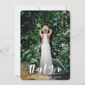 色彩の鮮やかトロピカル写真サンキューカード (正面)