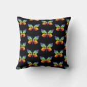 色彩の鮮やかハパーソナライズされたチョウ クッション (裏面)