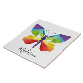 色彩の鮮やかハモノグラムのチョウ タイル (側面)