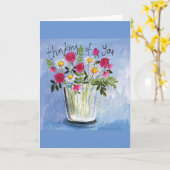 色彩の鮮やかハートが誕生日カード考えを送信 カード (黄色い花)