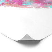 色彩の鮮やかハート ポスター (角)