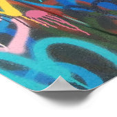 色彩の鮮やかハート ポスター (角)