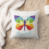 色彩の鮮やかバタフライ クッション (ブランケット)