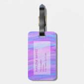 色彩の鮮やかパーソナライズされた荷物札 ラゲッジタグ (裏面縦)