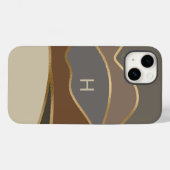 色彩の鮮やかヒルズモノグラムの Case-Mate iPhoneケース (裏面 (横))