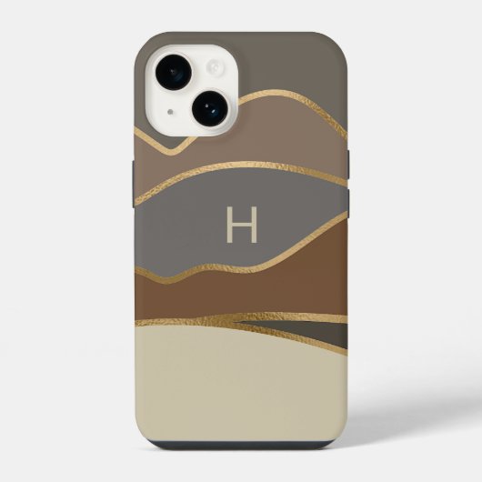 色彩の鮮やかヒルズモノグラムの iPhoneケース (裏面)