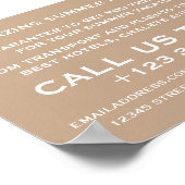 色彩の鮮やかビーチストローク、トラベル広告エージェント ポスター (角)