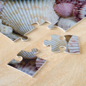 色彩の鮮やかビーチロックアート、貝殻 ジグソーパズル (側面)