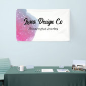 色彩の鮮やかピンクレインボークラフトショーのビジネスバナー 横断幕 (トレードショー)