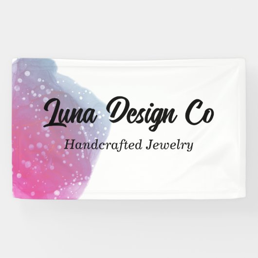 色彩の鮮やかピンクレインボークラフトショーのビジネスバナー 横断幕 (横)