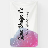 色彩の鮮やかピンクレインボークラフトショーのビジネスバナー 横断幕 (縦)