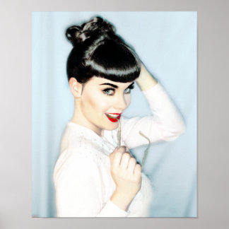 色彩の鮮やかピンナップ ポスター