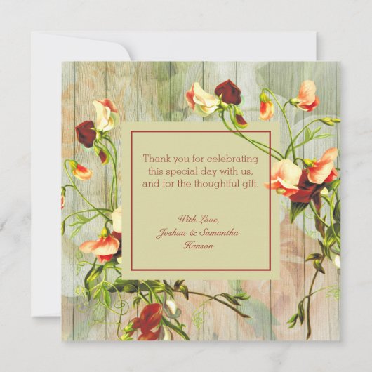 色彩の鮮やかフェンスと春の花あり (裏面)