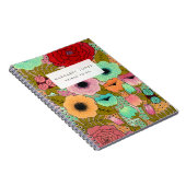 色彩の鮮やかフローラガーデンジャーナル ノートブック (右側)