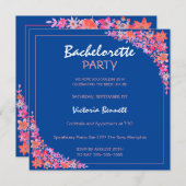 色彩の鮮やかフローラバチェロレッテ招待状 招待状 (正面/裏面)