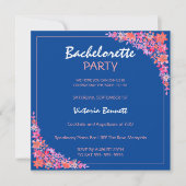 色彩の鮮やかフローラバチェロレッテ招待状 招待状 (正面)