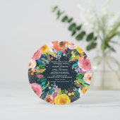 色彩の鮮やかフローラリースリハーサルディナーサークル 招待状 (スタンド正面)