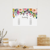 色彩の鮮やかフローラ座席表ポスター ポスター (キッチン)