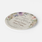 色彩の鮮やかフローラ結婚式招待状 ペーパープレート (アングル)