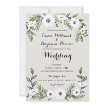 色彩の鮮やかフローラ結婚式招待状