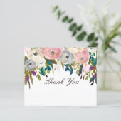 色彩の鮮やかフローラ美しいサロンありがとうノートカード (スタンド正面)