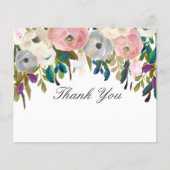 色彩の鮮やかフローラ美しいサロンありがとうノートカード (正面)