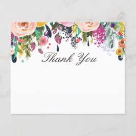 色彩の鮮やかフローラ美しいサロンサンキューフライヤー