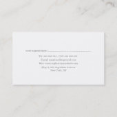 色彩の鮮やかフローラ美容師アポイントメントカード 予約カード (裏面)