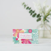 色彩の鮮やかフローラ美容師アポイントメントカード 予約カード (スタンド正面)