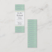 色彩の鮮やかブラシの線のパターンのミニページマーカー スキニー名刺 (正面/裏面)