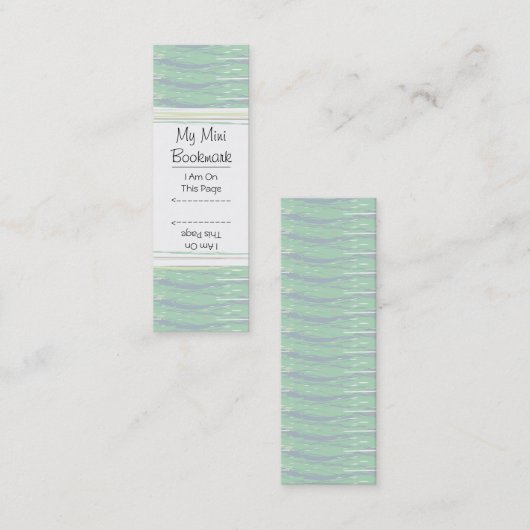 色彩の鮮やかブラシの線のパターンのミニページマーカー スキニー名刺 (正面/裏面)