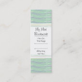 色彩の鮮やかブラシの線のパターンのミニページマーカー スキニー名刺 (正面)