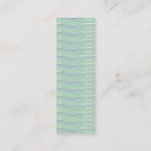 色彩の鮮やかブラシの線のパターンのミニページマーカー スキニー名刺 (裏面)