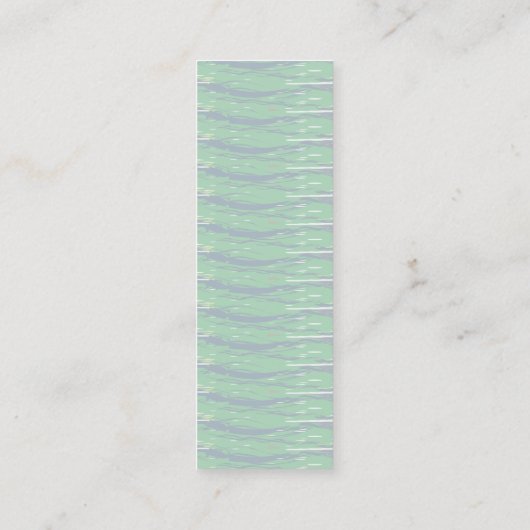 色彩の鮮やかブラシの線のパターンのミニページマーカー スキニー名刺 (裏面)