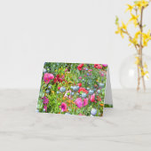 色彩の鮮やかポピーII カード (黄色い花)