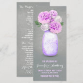 色彩の鮮やかメイスンの結婚式 プログラム (正面/裏面)