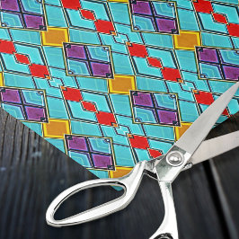 色彩の鮮やかモダンガラスモザイク – Sci-Fi男性工芸 薄葉紙