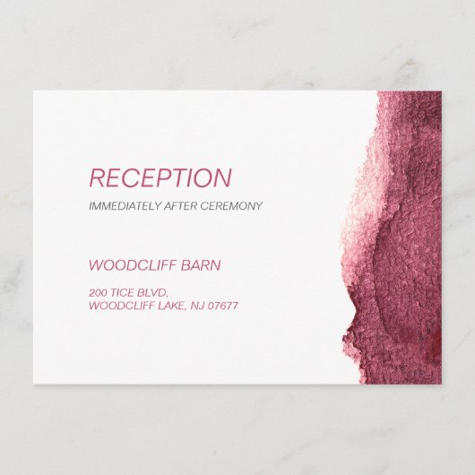 色彩の鮮やかモダンマルサシンプルラの結婚式 エンクロージャーカード (正面)