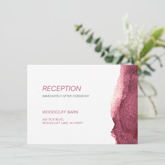 色彩の鮮やかモダンマルサシンプルラの結婚式 エンクロージャーカード (スタンド正面)