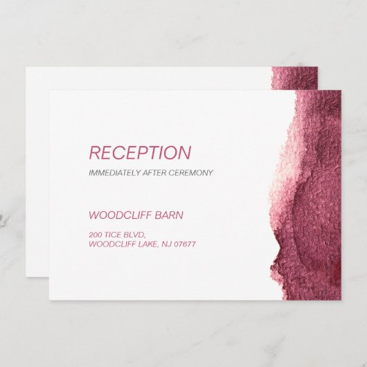 色彩の鮮やかモダンマルサシンプルラの結婚式 エンクロージャーカード (正面/裏面)