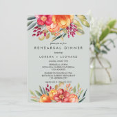 色彩の鮮やかモダン花のリハ結婚サル 招待状 (スタンド正面)