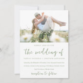 色彩の鮮やかモダンWildflowers写真結婚s 招待状 (正面)