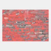 色彩の鮮やかレンガ壁の品種 ラッピングペーパーシート (正面)